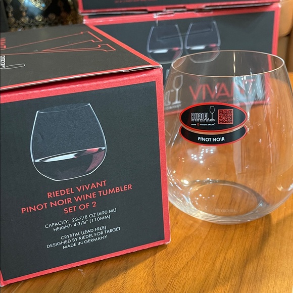 Riedel Vivant Pinot Noir Wine Tumbler Set of 2 - Picture 2 of 3
